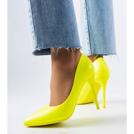 BM Zapatos de tacón amarillo neón de Lamothe 3