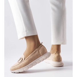 Vinceza Zapatillas slip-on beige de Vincez 1