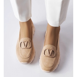 Vinceza Zapatillas slip-on beige de Vincez 2