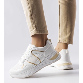 Deportivas blancas de materiales combinados de Caya blanco 1