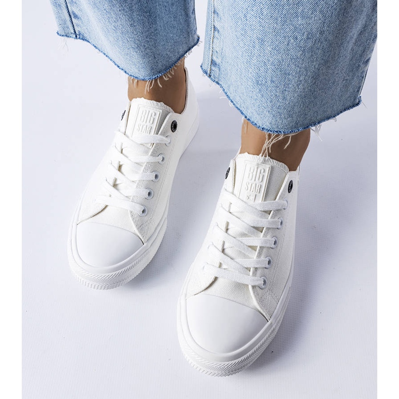 Big Star KK274008 zapatillas de tejido blanco 1