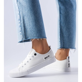 Big Star KK274008 zapatillas de tejido blanco 2