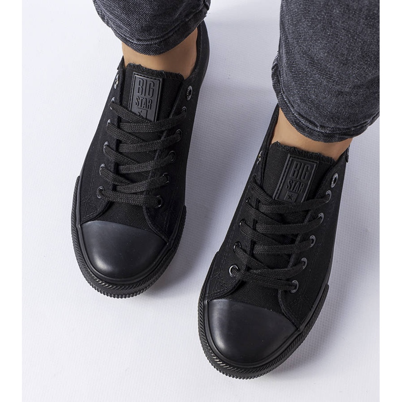 Big Star KK274009 zapatillas de tejido negro 1 Big Star KK274009 zapatillas de tejido negro 1