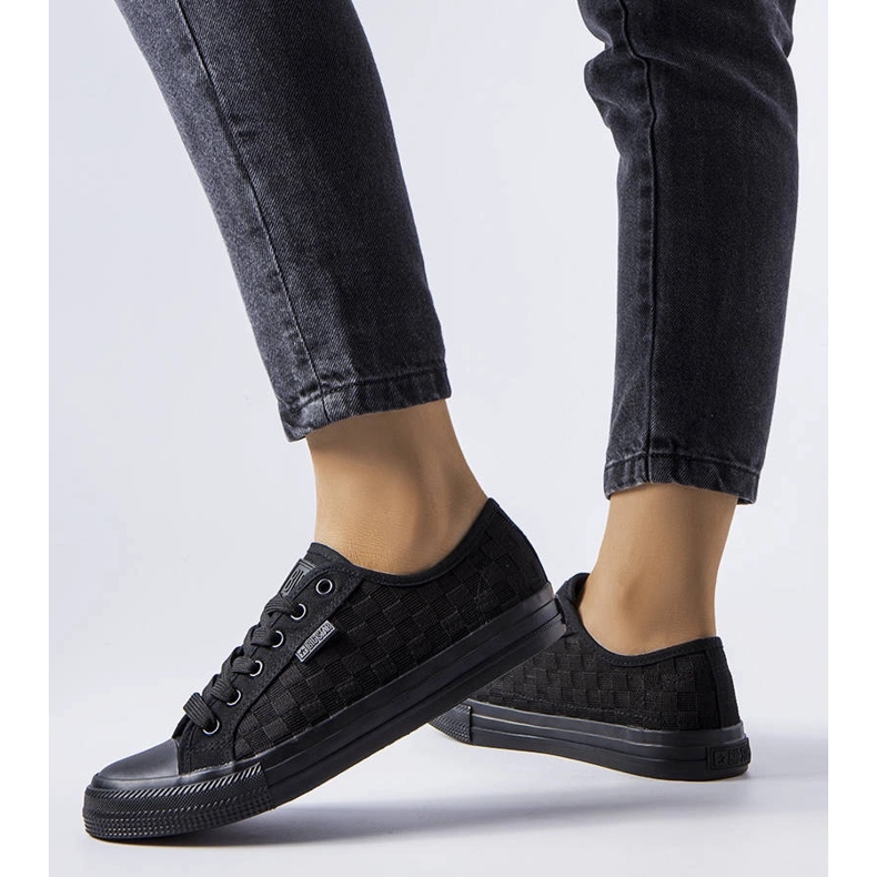 Big Star LL274072 zapatillas negras de malla negro 1