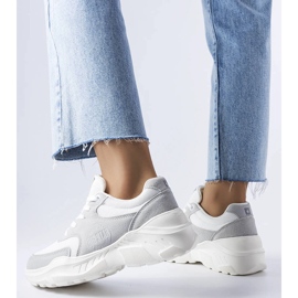 Zapatillas blancas y grises de Big Star JJ274A112 blanco 2