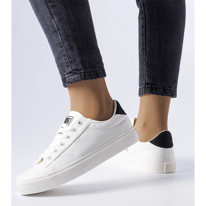 Deportivas Big Star LL274091 tejido blanco 1