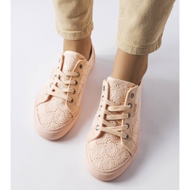 Deportivas rosas con bordado Big Star JJ274059 rosado 2