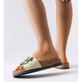 Chanclas verdes con suela de corcho de Roy 1