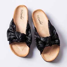 Chanclas negras con lazo de Duplanty negro 2