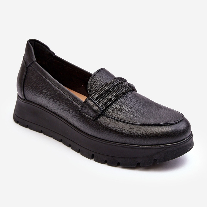 Zapatos Plataforma Piel Con Adorno, Negro Lemar Lehira 1