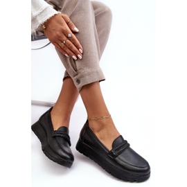 Zapatos Plataforma Piel Con Adorno, Negro Lemar Lehira 7