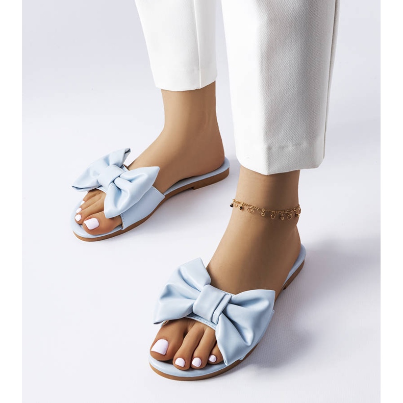 BM Elegantes sandalias azules con lazo de Garnier 1