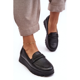 Zapatos Plataforma Piel Con Adorno, Negro Lemar Lehira 5