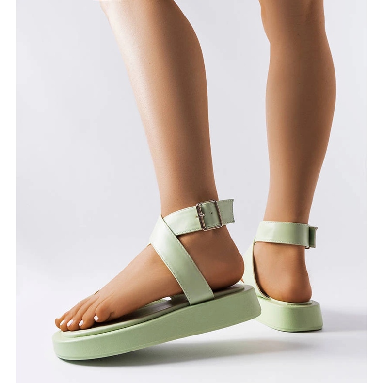 Sandalias verdes con plataforma de Beauchamp. 1 Sandalias verdes con plataforma de Beauchamp. 1