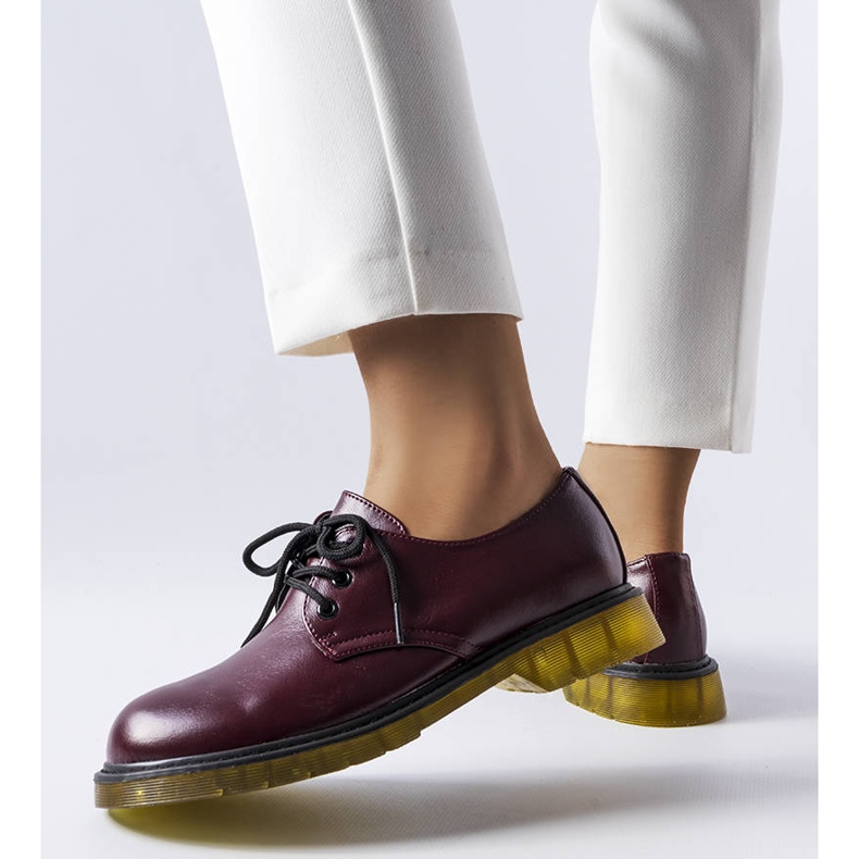 BM Botas bovver Parfait burdeos rojo 1