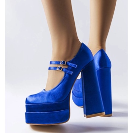 Zapatos de tacón azules de Gabriel 1