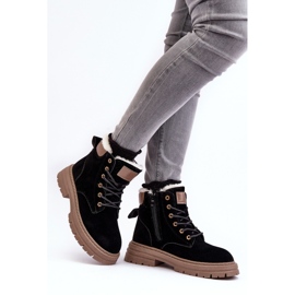 Cazadores con aislamiento de piel para mujer Fenan negro 3