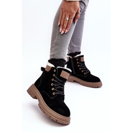 Cazadores con aislamiento de piel para mujer Fenan negro 4