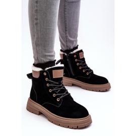 Cazadores con aislamiento de piel para mujer Fenan negro 6