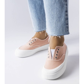 Zapatillas slip-on rosas de Rabican rosado 1