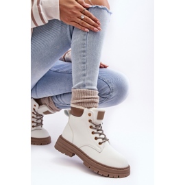Cazadores forrados de piel para mujer, Fenan blanco 6