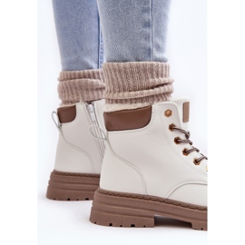Cazadores forrados de piel para mujer, Fenan blanco 4