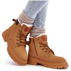 Cazadores con aislamiento de piel Camel Fenan para mujer marrón 9