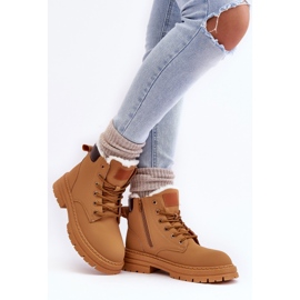 Cazadores con aislamiento de piel Camel Fenan para mujer marrón 3
