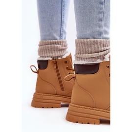 Cazadores con aislamiento de piel Camel Fenan para mujer marrón 6