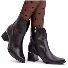 Lewski Shoes Botas Vaqueras Mujer Piel Tacón Alto Negro Lewski 3166/B/2 9