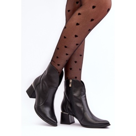 Lewski Shoes Botas Vaqueras Mujer Piel Tacón Alto Negro Lewski 3166/B/2 2