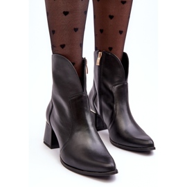 Lewski Shoes Botas Vaqueras Mujer Piel Tacón Alto Negro Lewski 3166/B/2 4