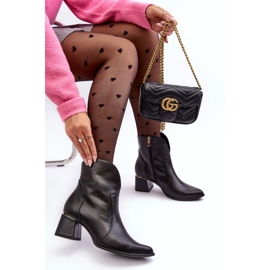 Lewski Shoes Botas Vaqueras Mujer Piel Tacón Alto Negro Lewski 3166/B/2 7