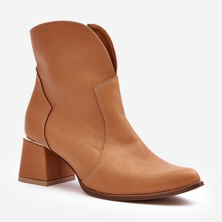 Lewski Shoes Botas Vaqueras Mujer Piel Tacón Alto Camel Lewski 3166/B/2 marrón 1