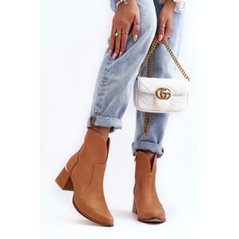 Lewski Shoes Botas Vaqueras Mujer Piel Tacón Alto Camel Lewski 3166/B/2 marrón 6