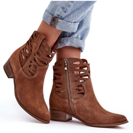 Lewski Shoes Botas Mujer Piel Caladas Marrón Lewski 3329 8