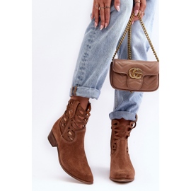 Lewski Shoes Botas Mujer Piel Caladas Marrón Lewski 3329 4