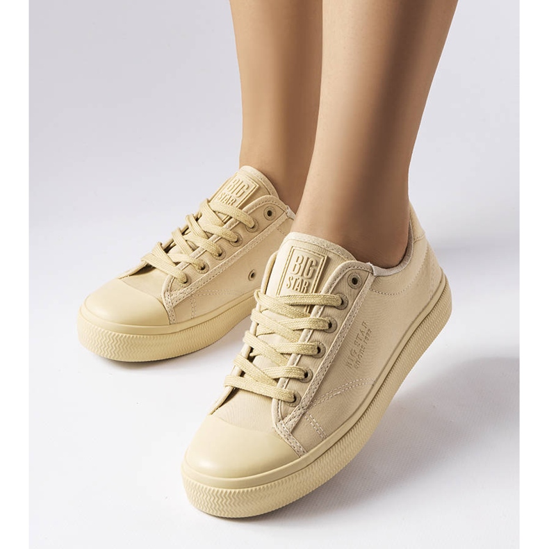 Zapatillas de lona beige de Big Star LL274094 1