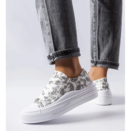 Zapatillas blancas con plataforma de Bélair blanco 1