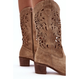 Lewski Shoes Botas Cowboy Ante Calado Beige Lewski 3320 3
