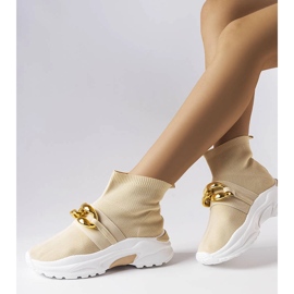Deportivas beige con cadena de Baptiste 1