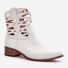 Lewski Shoes Botas Mujer Piel Caladas Blanco Lewski 3329 1