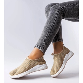 Deportivas beige con pedrería de Maasje 1