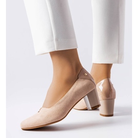Elegantes zapatos beige de Vinceza 3
