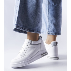 Deportivas blancas con aplicaciones de purpurina de Bonevil blanco 1