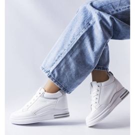 Deportivas blancas con aplicaciones de purpurina de Bonevil blanco 2