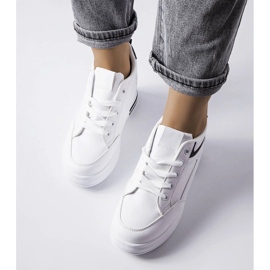Deportivas blancas con aplicaciones de purpurina de Bonevil blanco 1