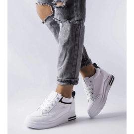 Deportivas blancas con aplicaciones de purpurina de Bonevil blanco 2