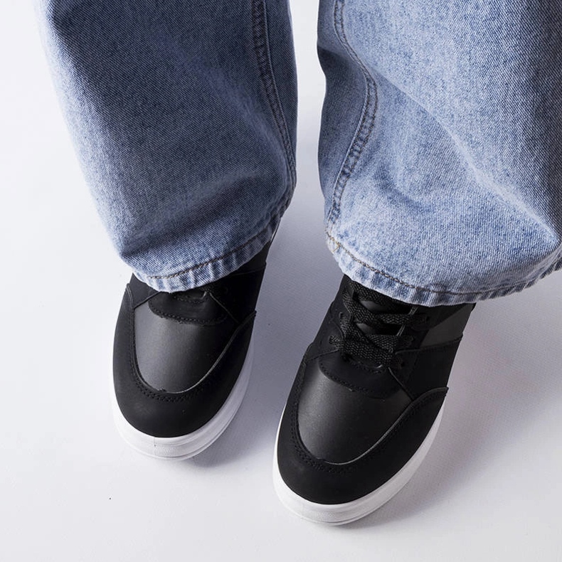 CinqMars zapatillas cuña negras negro 2