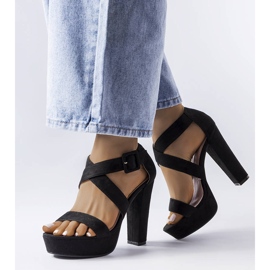 Sandalias negras Sevier negro 1